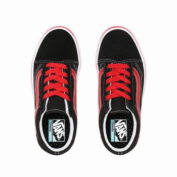 Detske Tenisky Vans Pop ComfyCush Old Skool (8-14+ years) Čierne/Červené VA76EMOVD